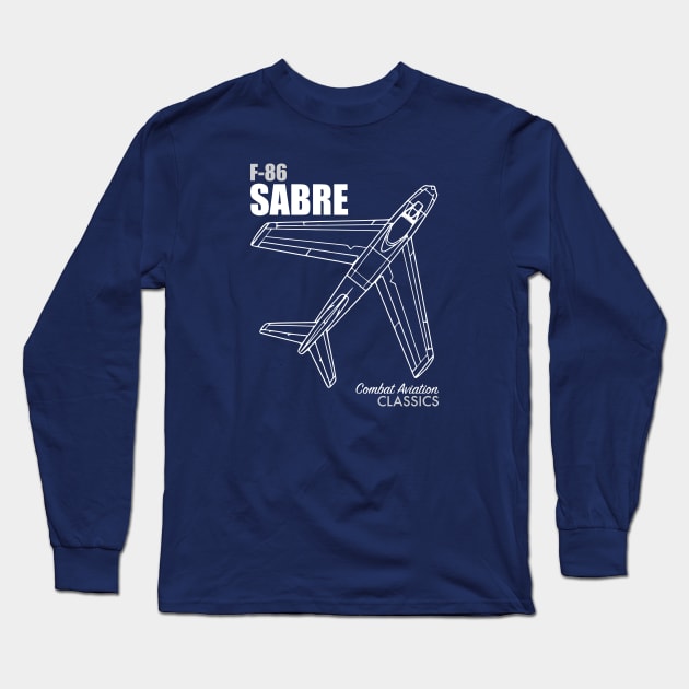 F-86 Sabre Long Sleeve T-Shirt by TCP